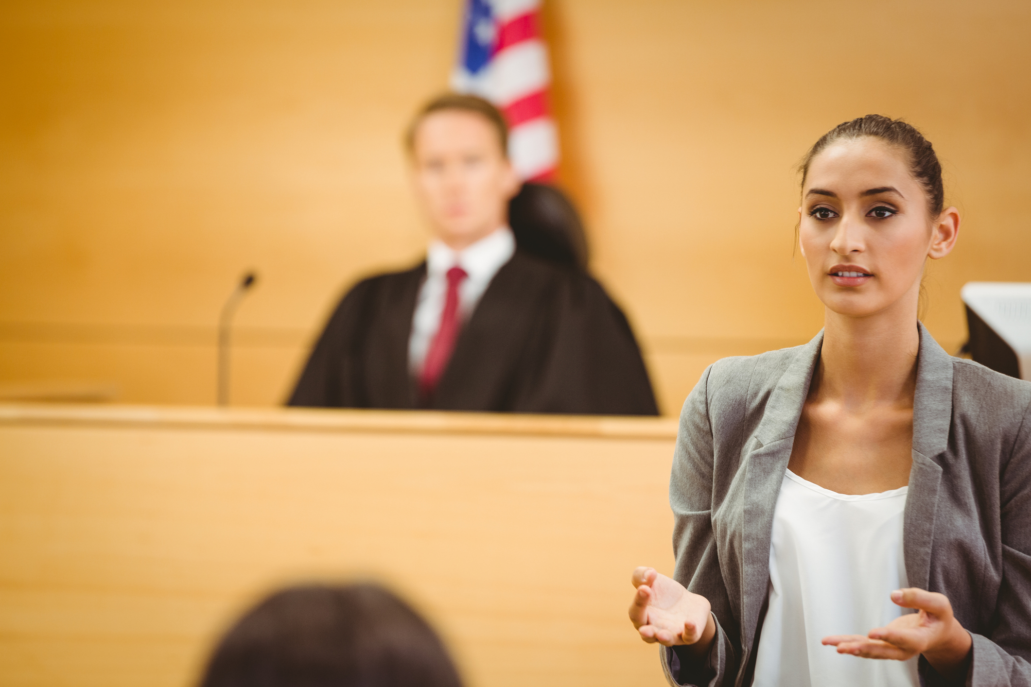 Translator in court room